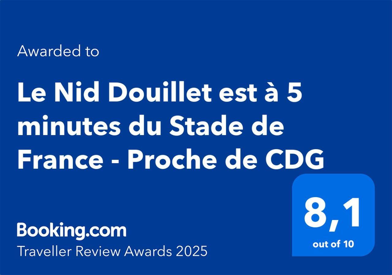 Le Nid Douillet Appartement Confortable A 5 Min Du Stade De France Et Proche De L'Aeroport Cdg Saint-Denis  Zewnętrze zdjęcie
